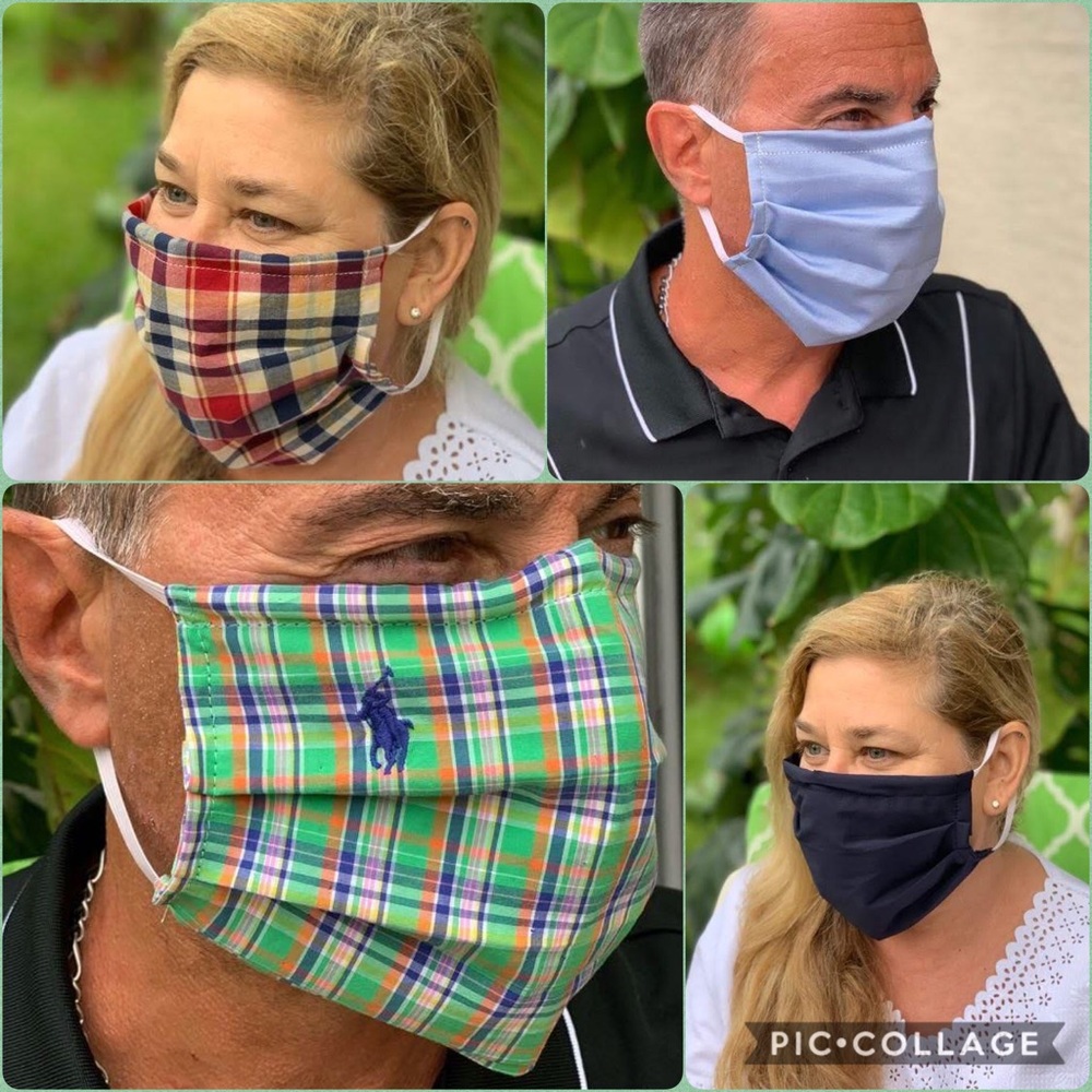 Designer fashion artisan face masks